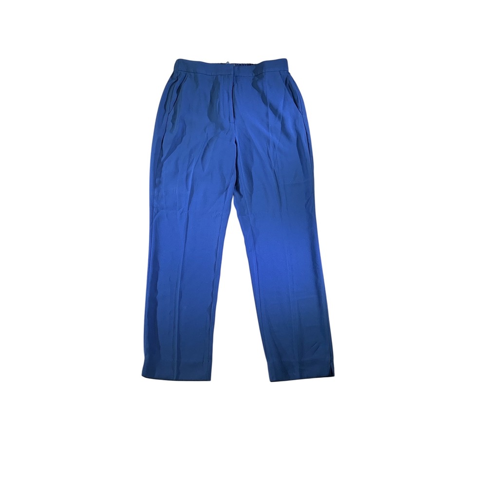 J. Crew Easy Pull On Pants Navy Blue Size 12 Career Business Casual Trousers